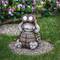 11.5" Turtle with Binoculars Outdoor Solar Lighted Garden Statue